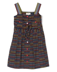 Платье с поясом и логотипом, черный Sonia rykiel enfant