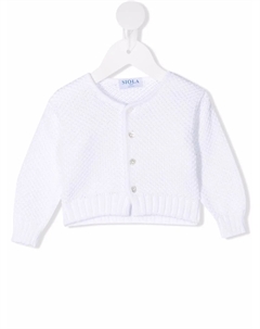 Вязаный кардиган на пуговицах, белый Siola