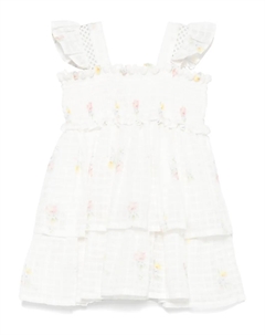 Платье с цветочным принтом, белый Lapin house