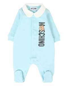 Комбинезон с принтом плюшевого мишки, синий Moschino kids