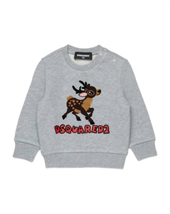 Толстовка с принтом, серый Dsquared2 kids