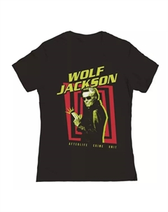 Футболка с принтом "Битлджус" Junior'S wolf jackson, черный Licensed character