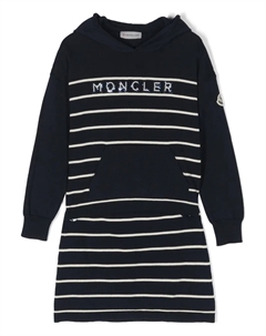 Комплект из топа и юбки в полоску, синий Moncler enfant