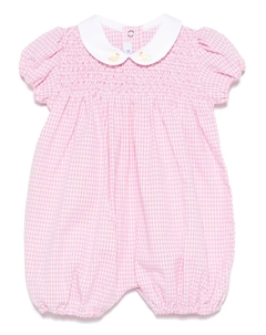 Короткий комбинезон в клетку, розовый Siola