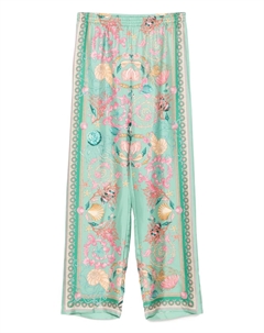 Брюки с графичным принтом, зеленый Versace kids