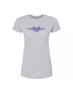 Футболка с принтом "Племенной бабочкой" для подростков, серый Licensed character