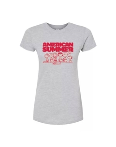 Футболка с принтом в бейсбольном стиле и арахисом для подростков, серый Licensed character