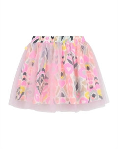 Юбка из тюля с принтом, розовый Billieblush
