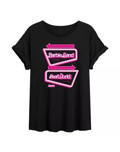 Футболка с принтом "The Movie Land" для подростков, черный Barbie
