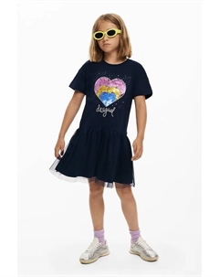 Детское платье, темно-синий Desigual