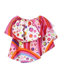 Топ с принтом Fontane, розовый Pucci junior