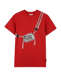 Платье мини с принтом Snapshot Bag, красный Marc jacobs kids