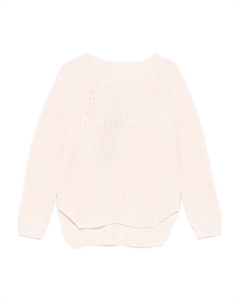 Текстурированный вязаный свитер, розовый Molo