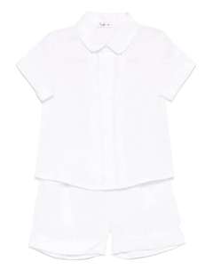 Льняной комплект из рубашки и шортов, белый Il gufo