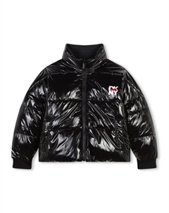 Двусторонний пуховик с логотипом, черный Dkny kids
