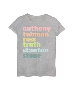 Футболка с надписью для девочек 7-16 American Women, серый Unbranded