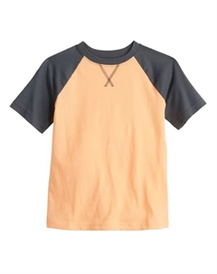 Футболка с рукавами реглан для мальчиков 4–12 лет, цвет orange sorbet Jumping beans