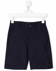 Шерстяные шорты строгого кроя, синий Fay kids