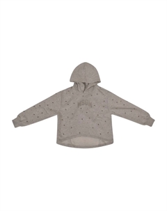 Декорированное худи с капюшоном, серый Msgm kids