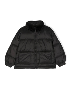 Пуховик с воротником-стойкой, черный Twin-set kids