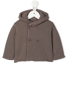 Двубортная куртка с капюшоном, коричневый Teddy & minou