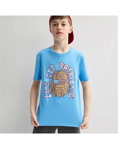 Футболка с коротким рукавом и принтом для мальчиков 8-20 лет на каждый день, цвет blue bigfoot Sonoma goods for life