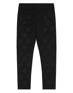 Леггинсы Monogram Strass, черный Philipp plein