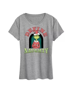 Детская футболка с принтом "Гринч" Dr Seuss "Определение шалости", серый Licensed character