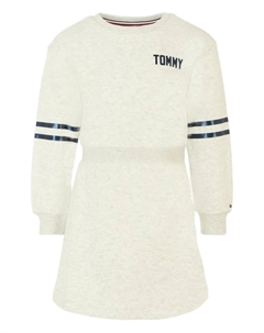 Платье с длинными рукавами и полосками, серый Tommy hilfiger junior