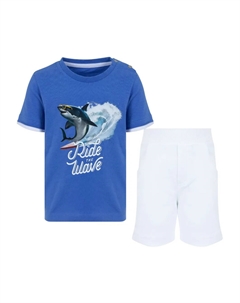 Комплект из топа и брюк с принтом, белый Lapin house