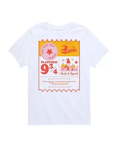 Футболка с принтом "Платформа 9 3/4" из Гарри Поттера для мальчиков старшего возраста, белый Harry potter