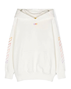 Худи с полосками Diag, белый Off-white kids