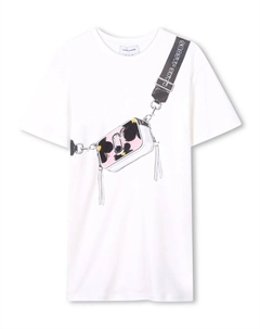 Платье-футболка Snapshot, белый Marc jacobs kids