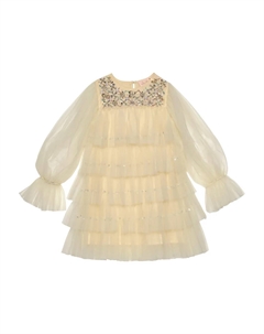 Платье из тюля с оборками, желтый Tutu du monde