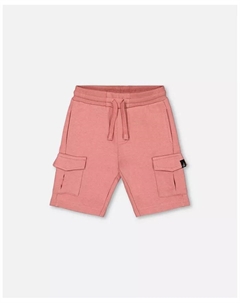 Темно-старая роза — шорты для мальчиков из френч-терри, малыши/дети, розовый Deux par deux