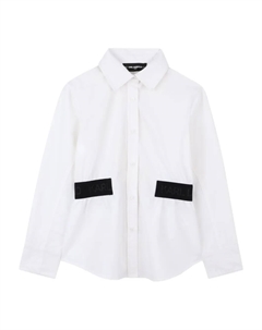 Рубашка с логотипом, белый Karl lagerfeld kids