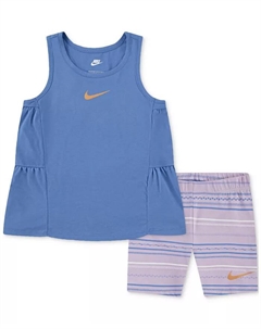 Детский комплект из майки и шорт Sunny Swoosh, 2 предмета, белый Nike