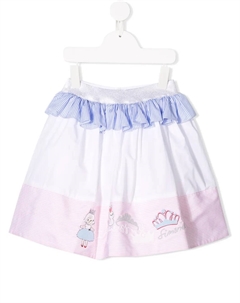 Юбка со вставками и оборками, белый Simonetta