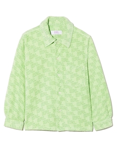 Вельветовая рубашка с логотипом, зеленый Erl kids