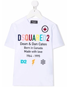 Футболка с логотипом, белый Dsquared2 kids