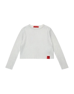 Топ в рубчик, белый Max&co. kids