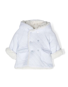 Пуховик со вставками из шерпы, синий Patachou