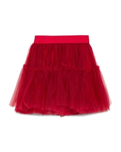Многослойная юбка с тюлем, красный Monnalisa