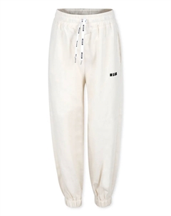 Спортивные брюки с вышитым логотипом, белый Msgm kids