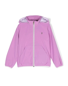 Бомбер на молнии с капюшоном, розовый Herno kids