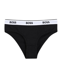 Комплект из двух трусов с логотипом, черный Boss kidswear