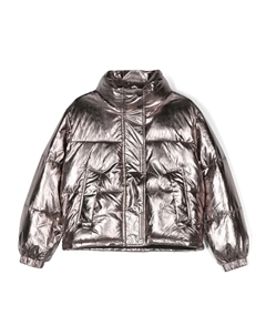 Пуховик Hansine с эффектом металлик, серый Molo
