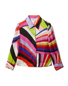 Рубашка с принтом Iride, розовый Pucci junior