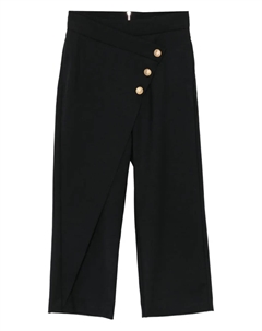 Брюки с застежкой на пуговицах, черный Balmain kids