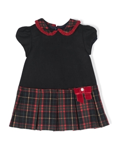 Платье со складками и вставкой в клетку тартан, синий Patachou